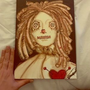 Small acrylic painting